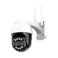 камера видеонаблюдения уличная ip-камера орбита ot-vni57 ip wi-fi камера 4 mpix две линзы 2.8/12мм  фото