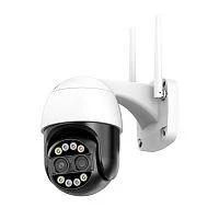 камера видеонаблюдения уличная ip-камера орбита ot-vni57 ip wi-fi камера 4 mpix две линзы 2.8/12мм  фото