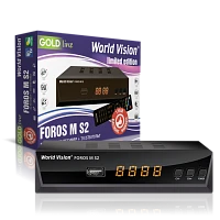 ресивер цифровой world vision foros m s2 спутниковая dvb-s/s2/t2-mi тв приставка.поддержка 3g модема  фото