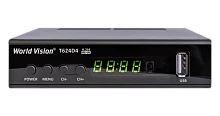 Цифровая приставка World Vision T624D4 эфирный DVB-T2/C тв ресивер бесплатное тв TV-тюнер медиаплеер от магазина Электроника GA
