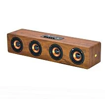 аудио колонка орбита kts-1108 bluetooth, 20 w, корпус- дерево, fm-радио,tft/usb, аккумулятор  фото