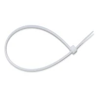 стяжка нейлоновая. 5*300 mm ripo белая. (упак. 100 шт.) хомут пластиковый. стяжка кабельная  фото