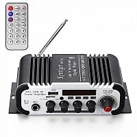 усилитель звука kentiger hy-v11 (2х15вт, usb, tf, fm, bluetooth)/50  фото