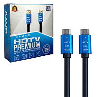 шнур hdmi mrm-power  5м hdmi-hdmi 4k hd ver 2.0 premium, позолоченные контакты,силиконовая оболочка  фото